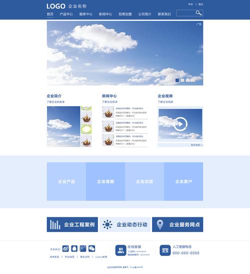 企业网站首页设计模板